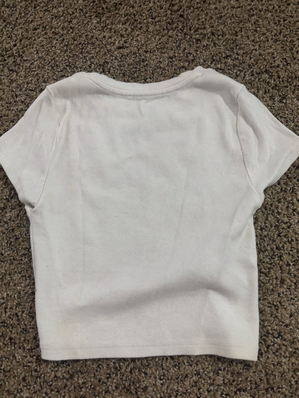 Girls White Strawberry Graphic Short Sleeve Tee - Picture 3 of 3